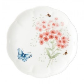 Тарелка закусочная 23см "Бабочки на лугу.Птицы" "Чечетка", Фарфор, Lenox, США Тарелка закусочная 23см "Бабочки на лугу.Птицы" "Чечетка", Фарфор, Lenox, США