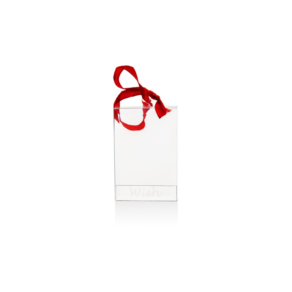 Украшение новогоднее Lenox "Фоторамка, пожелание" 6см, Стекло, Lenox, США