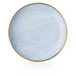Тарелка закусочная Lenox "Аззурро" 21см (голубая), Фарфор, Lenox, США
