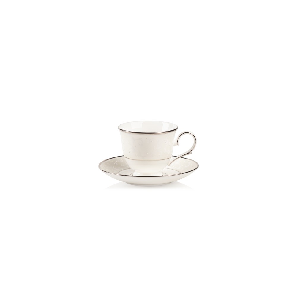 Чашка чайная с блюдцем Lenox "Чистый опал" 180мл, Фарфор, Lenox, США