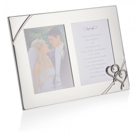Рамка для фото двойная Lenox "Настоящая любовь" 32Х23см, Сталь нержавеющая, Lenox, США