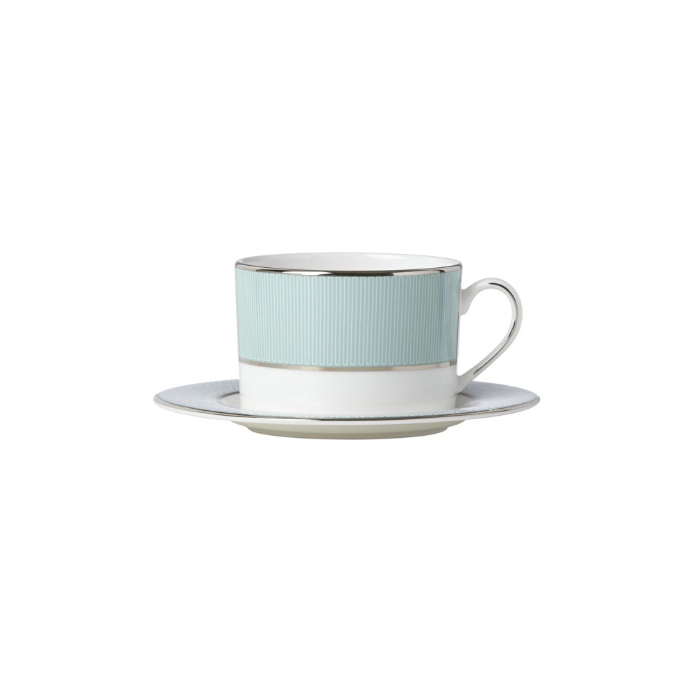 Чашка чайная с блюдцем Lenox "Клара" 180мл (бирюзовая), Фарфор, Lenox, США