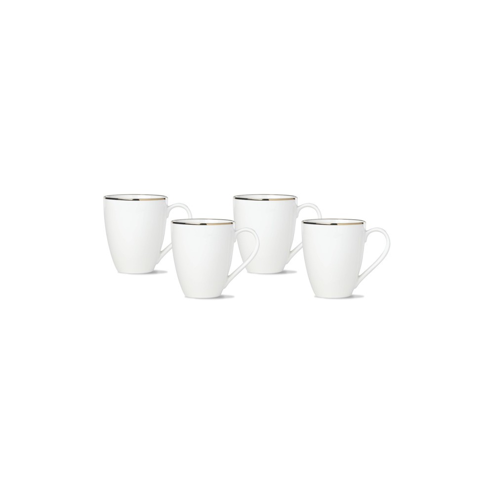 Набор кружек Lenox "Трианна" 350мл, 4шт (белый), Фарфор, Lenox, США