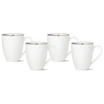 Набор кружек Lenox "Трианна" 350мл, 4шт (белый), Фарфор, Lenox, США