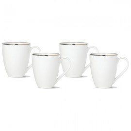 Набор кружек Lenox "Трианна" 350мл, 4шт (белый), Фарфор, Lenox, США