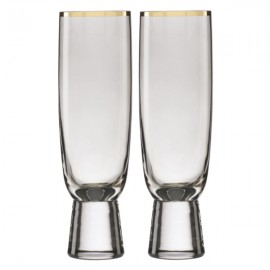 Набор фужеров для шампанского Lenox "Трианна" 325мл, 2шт (дымчатый), Стекло, Lenox, США