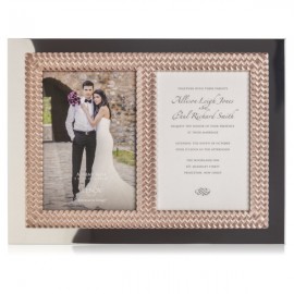 Рамка для фото двойная Lenox "Эгейская роза" 13х18см, Металл, Lenox, США