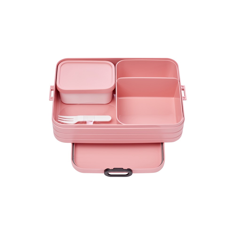 Ланч-бокс со съемными контейнерами Mepal 1,5л (розовый), Пластик, Mepal, Нидерланды