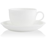 Чашка чайная с блюдцем Mix&Match "Элемент" 250мл, Фарфор костяной, Mix&Match, Бангладеш