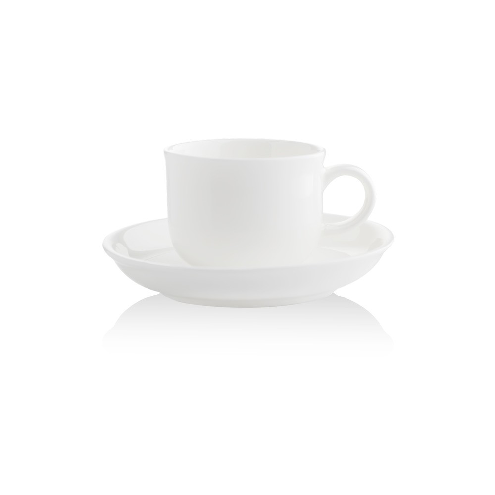 Чашка кофейная с блюдцем Mix&Match "Элемент" 100мл, Фарфор костяной, Mix&Match, Бангладеш