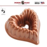 HEART Форма для выпечки, объем 2.3 л, литой алюминий, Nordic Ware, США