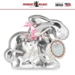 Easter Форма для выпечки Пасхальный Зайчик 3D, объем 0.7 л, алюминий, Nordic Ware, США