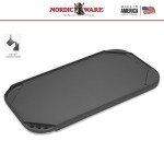 BBQ Гриль двухсторонний прямоугольный 50 х 26 см, литой алюминий, Nordic Ware, США