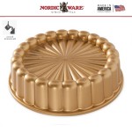 CHARLOTTE Форма для выпечки,  объем 1,4 л, литой алюминий, серия Premier Gold Collection, Nordic Ware, США