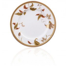 Тарелка закусочная 22см "Айла, золотой кант", Фарфор костяной, Noritake, Япония