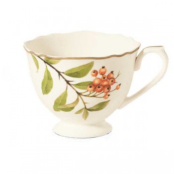 Чашка чайная 200мл "Ягодное ассорти", Фарфор костяной, Noritake, Япония