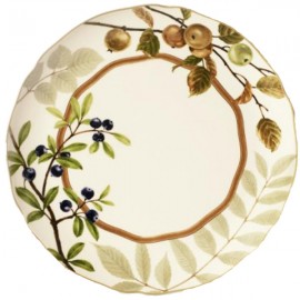 Тарелка обеденная 27см "Ягодное ассорти", Фарфор костяной, Noritake, Япония