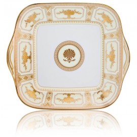 Блюдо квадратное с ручками 28х24см "Империал Сьют", Фарфор костяной, Noritake, Япония