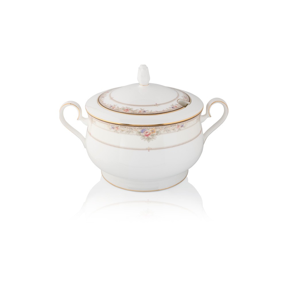 Супница 2,4л "Итальянская роза", Фарфор костяной, Noritake, Япония