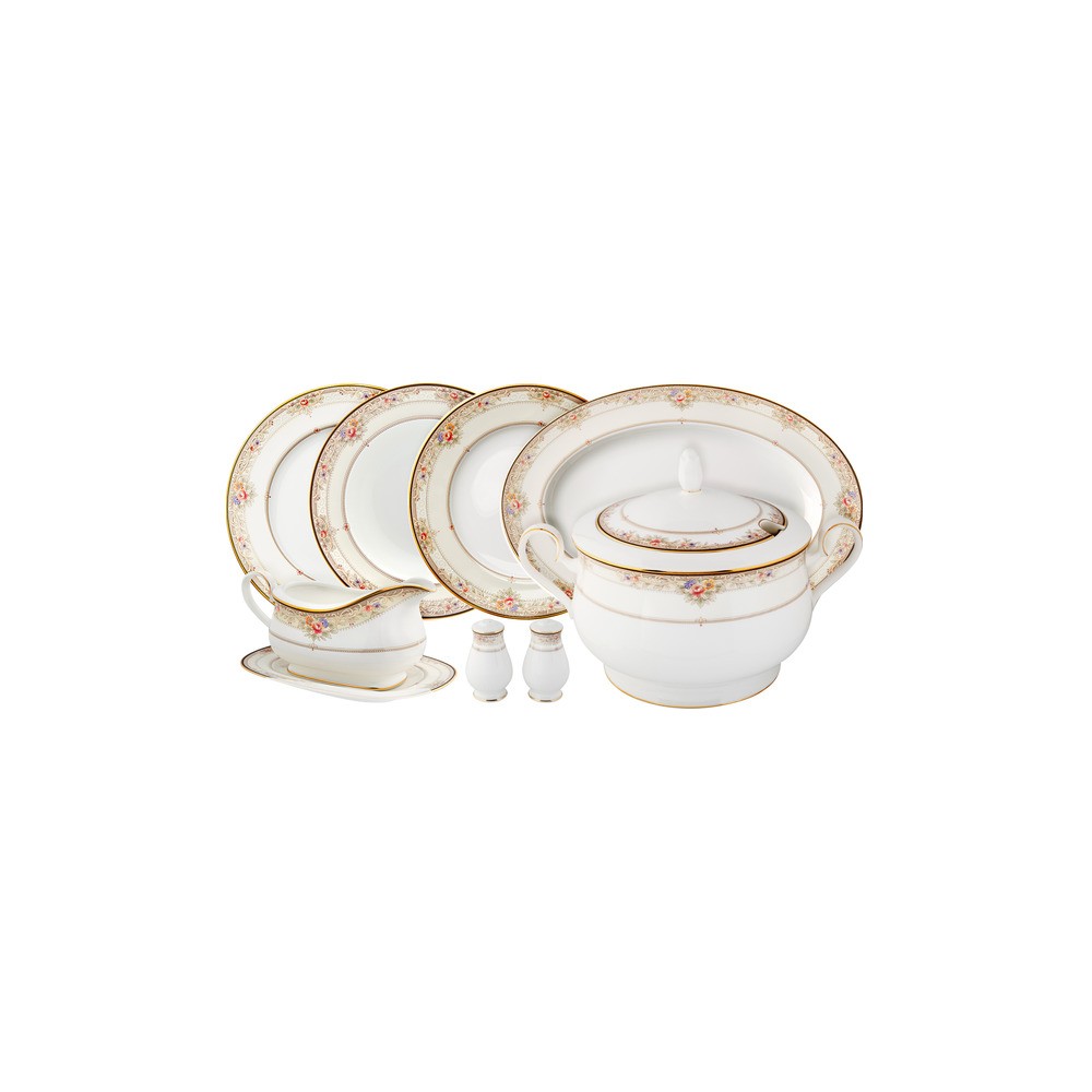 Сервиз столовый 6/26 "Итальянская роза", Фарфор костяной, Noritake, Япония