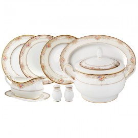 Сервиз столовый 6/26 "Итальянская роза", Фарфор костяной, Noritake, Япония