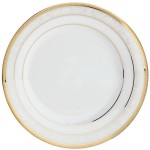 Тарелка закусочная 21см "Хэмпшир, золотой кант", Фарфор костяной, Noritake, Япония