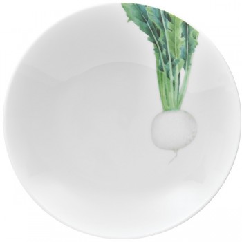 Тарелка для пасты 23см "Овощной букет" "Редька", Фарфор, Noritake, Япония