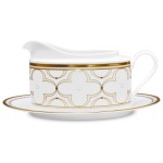 Соусник с подставкой 480мл "Трефолио", Фарфор костяной, Noritake, Япония