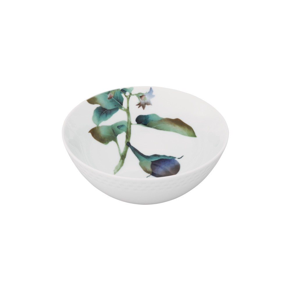 Салатник индивидуальный Noritake"Овощной букет" "Баклажан" 14см, Фарфор, Noritake, Япония