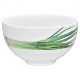 Салатник индивидуальный Noritake "Овощной букет" "Зеленый лук" 13 см, Фарфор, Noritake, Япония