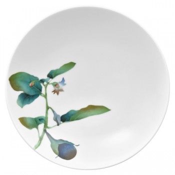 Тарелка для пасты Noritake "Овощной букет" "Баклажан" 23см, Фарфор, Noritake, Япония