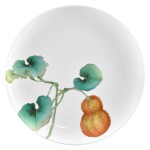 Тарелка закусочная Noritake "Овощной букет" "Тыква" 24см, Фарфор, Noritake, Япония