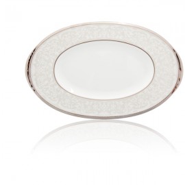 Селедочница 22,5см "Серебряный дворец", Фарфор костяной, Noritake, Япония