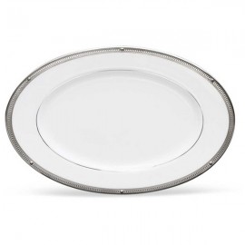 Селедочница 22,5см "Рочель, платиновый кант", Фарфор костяной, Noritake, Япония