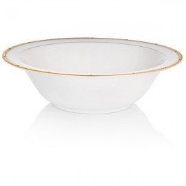 Салатник круглый 24,5см "Рочель, золотой кант", Фарфор костяной, Noritake, Япония