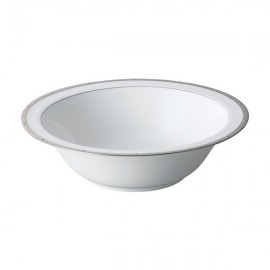 Салатник круглый 24,5см "Рочель, платиновый кант", Фарфор костяной, Noritake, Япония