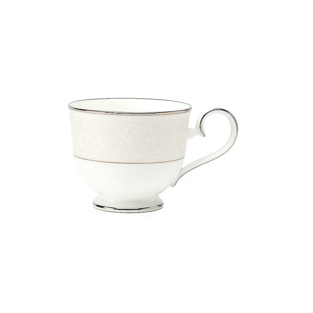 Чашка чайная 200мл "Монтвейл, платиновый кант", Фарфор костяной, Noritake, Япония