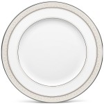 Тарелка обеденная 27см "Монтвейл, платиновый кант", Фарфор костяной, Noritake, Япония