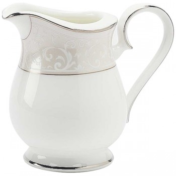 Молочник 220мл "Монтвейл, платиновый кант", Фарфор костяной, Noritake, Япония