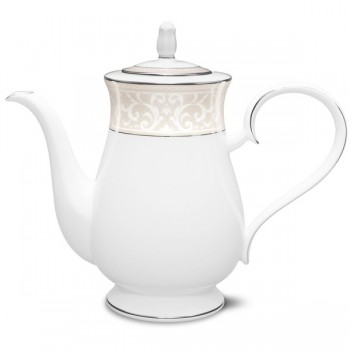 Кофейник 1,1л "Монтвейл, платиновый кант", Фарфор костяной, Noritake, Япония
