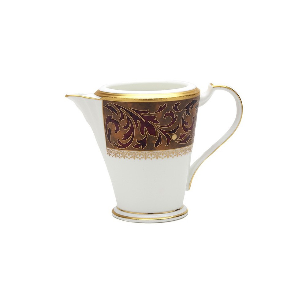 Молочник 220мл "Ксавьер, золотой кант", Фарфор костяной, Noritake, Япония