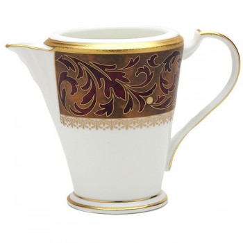 Молочник 220мл "Ксавьер, золотой кант", Фарфор костяной, Noritake, Япония