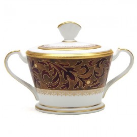 Сахарница 300мл "Ксавьер, золотой кант", Фарфор костяной, Noritake, Япония
