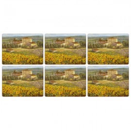 Набор подставок под горячее Pimpernel "Тоскана" 30х23см, 6шт, Пробка, Pimpernel, Великобритания