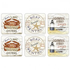 Набор подставок под горячее Pimpernel "Тед Бейкер" 10,5х10,5см, 6шт, Пробка, Pimpernel, Великобритания