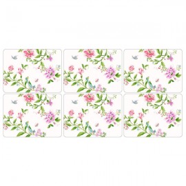 Набор подставок под горячее Pimpernel "Фарфоровый сад.Сандерсон" 30х23см, 6шт, Пробка, Pimpernel, Великобритания