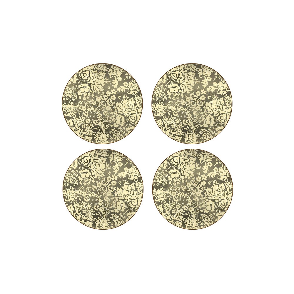 Набор подставок круглых под горячее Pimpernel "Дамасск.золото" 34см, 4шт, Пробка, Pimpernel, Великобритания