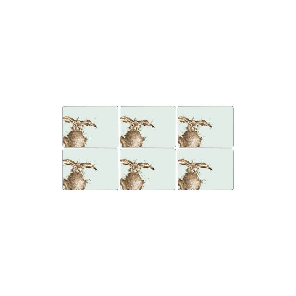 Набор подставок под горячее Pimpernel "Забавная фауна.Кролик" 30,5х23см, 6шт, Пробка, Pimpernel, Великобритания