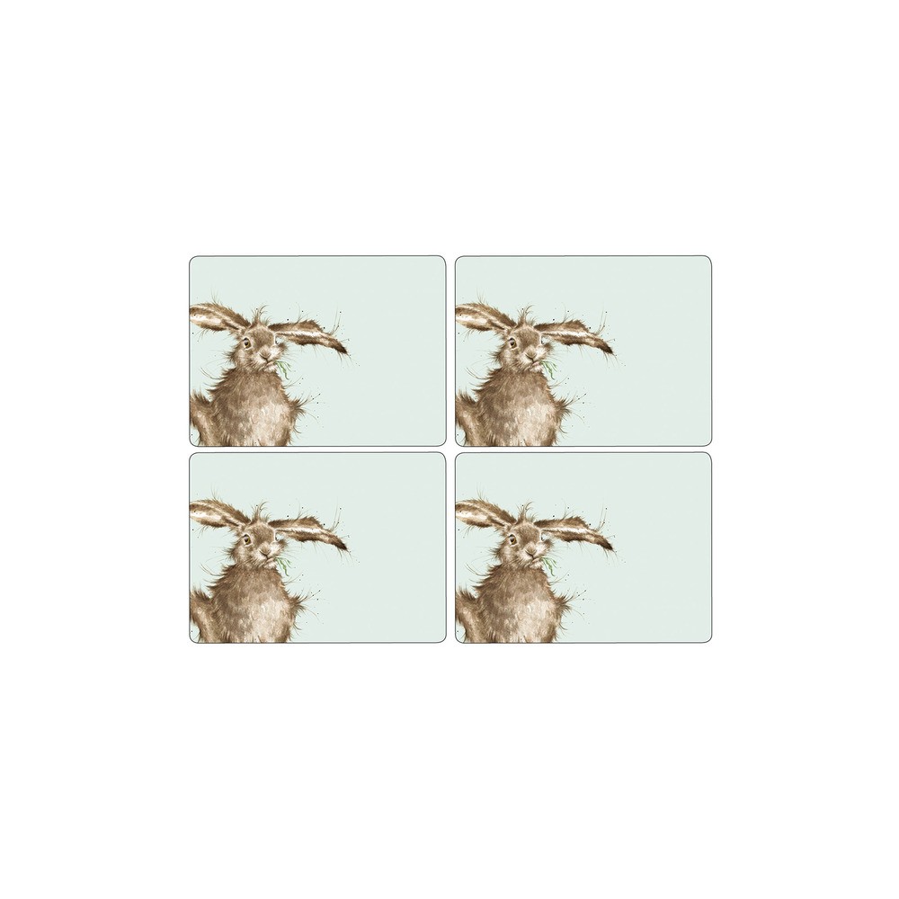 Набор подставок под горячее Pimpernel "Забавная фауна.Кролик" 40х29см, 4шт, Пробка, Pimpernel, Великобритания