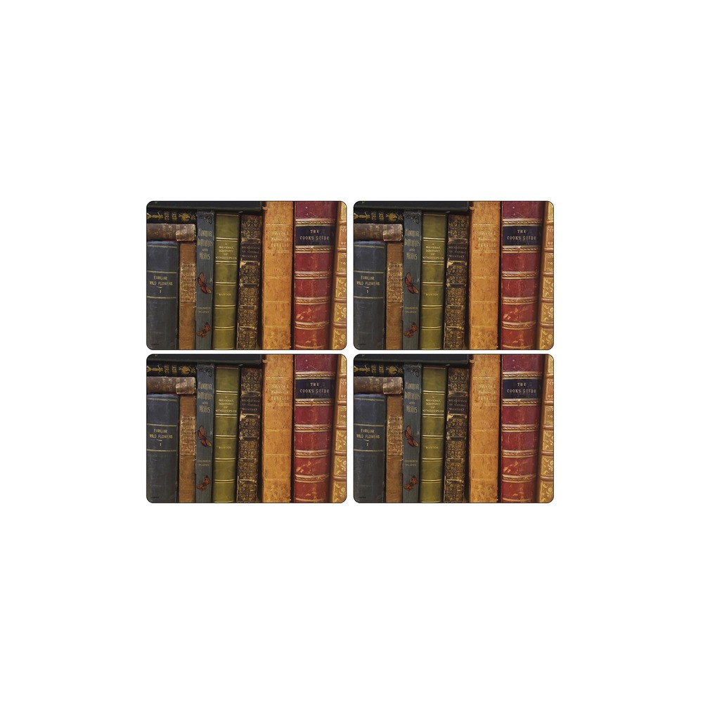 Набор подставок под горячее Pimpernel "Старинные книги" 40х29см, 4шт, Пробка, Pimpernel, Великобритания